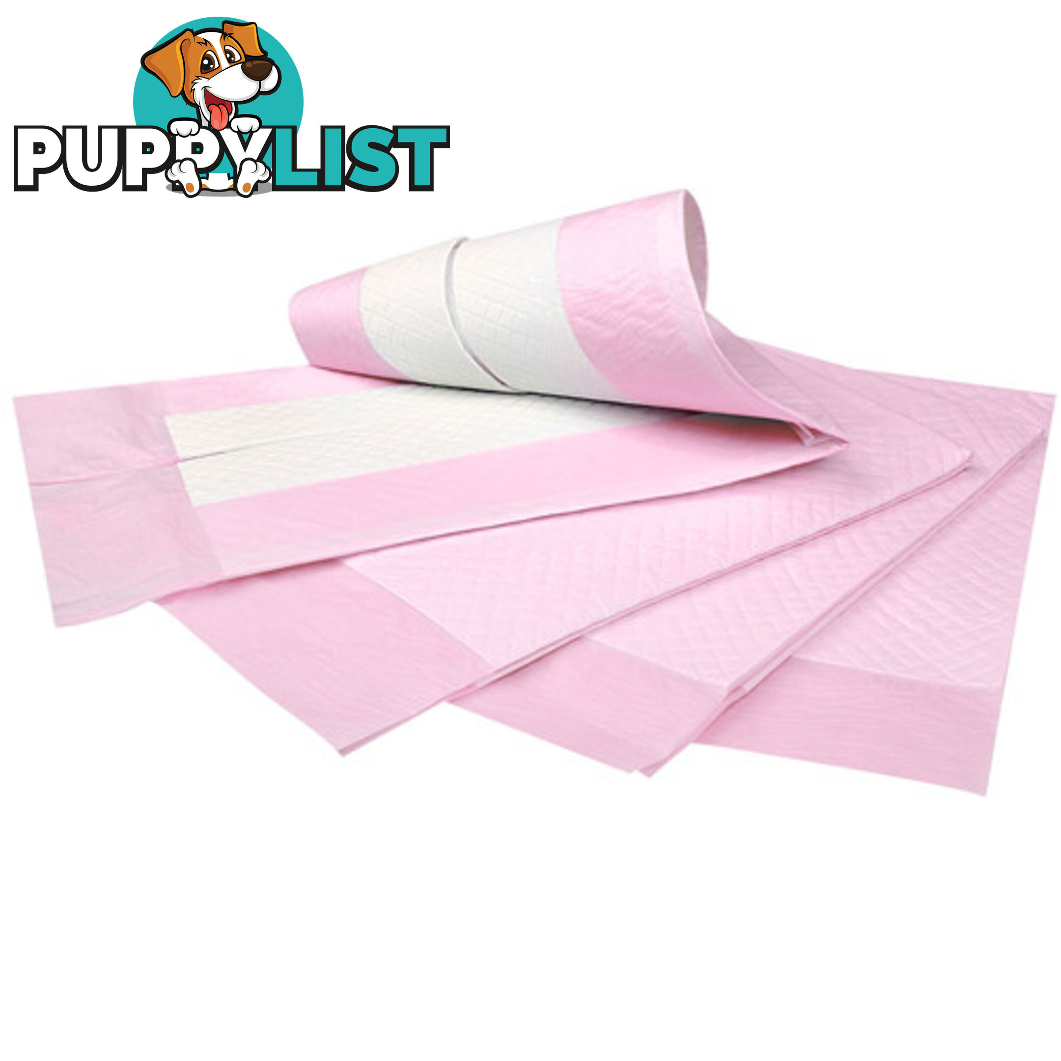 50 Puppy Pet Dog Toilet Training Pads Pink