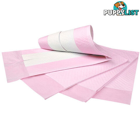 50 Puppy Pet Dog Toilet Training Pads Pink