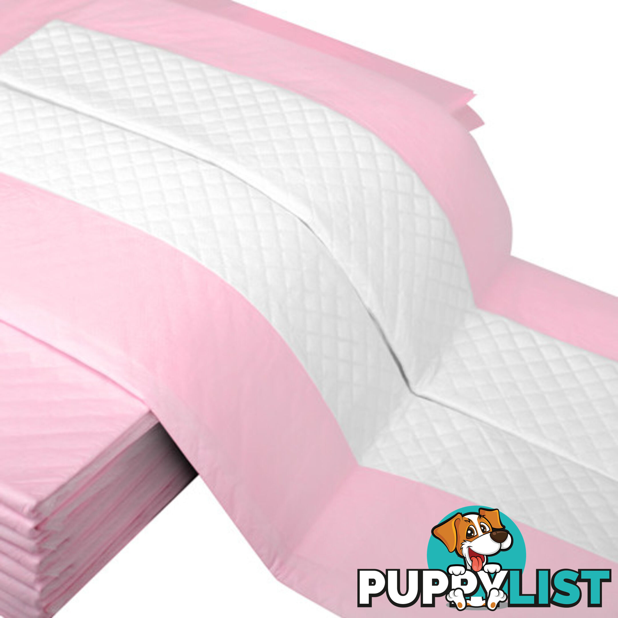 50 Puppy Pet Dog Toilet Training Pads Pink