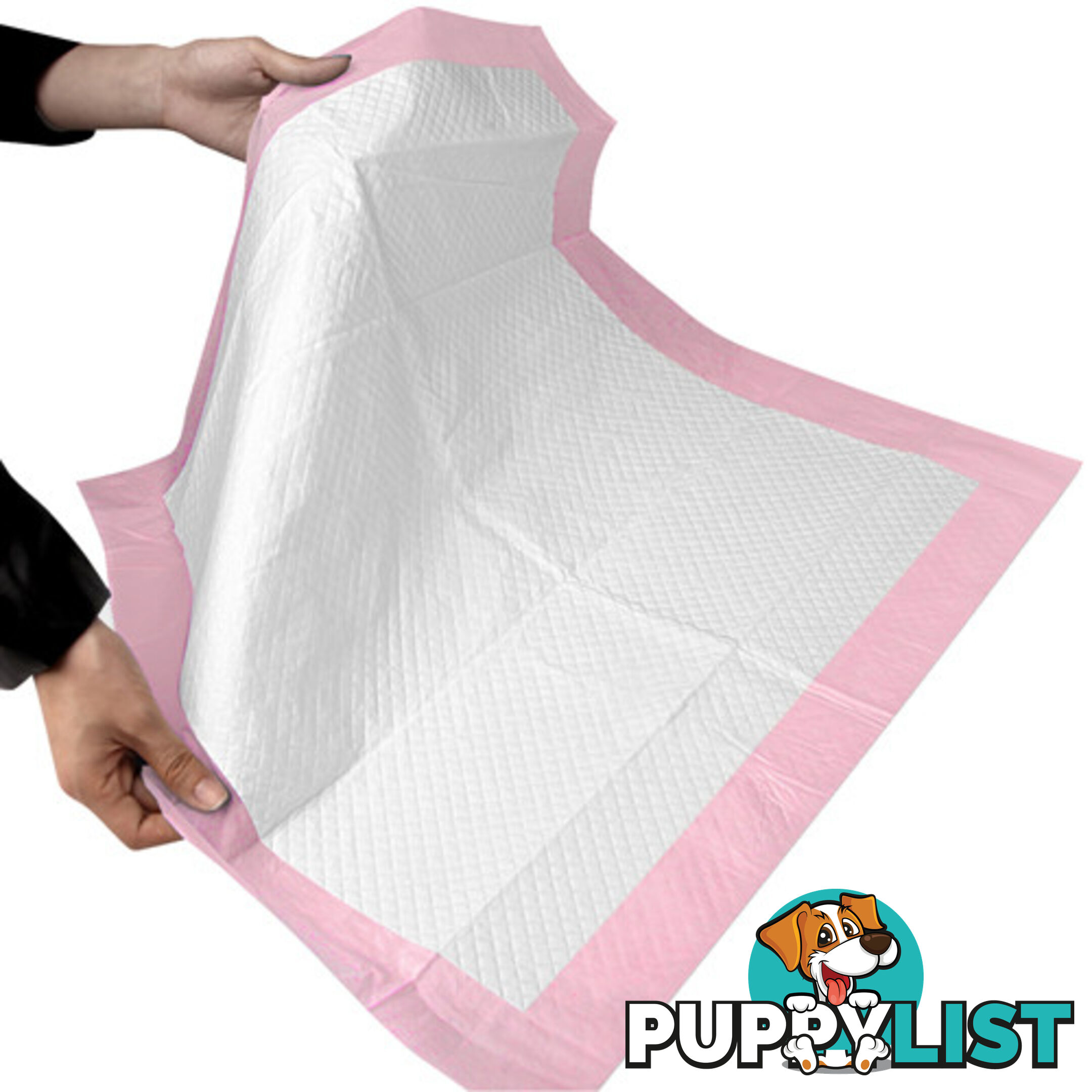 50 Puppy Pet Dog Toilet Training Pads Pink