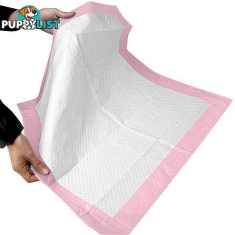 50 Puppy Pet Dog Toilet Training Pads Pink