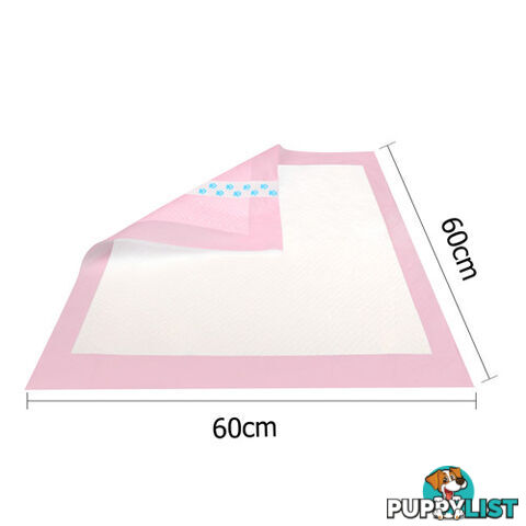 50 Puppy Pet Dog Toilet Training Pads Pink