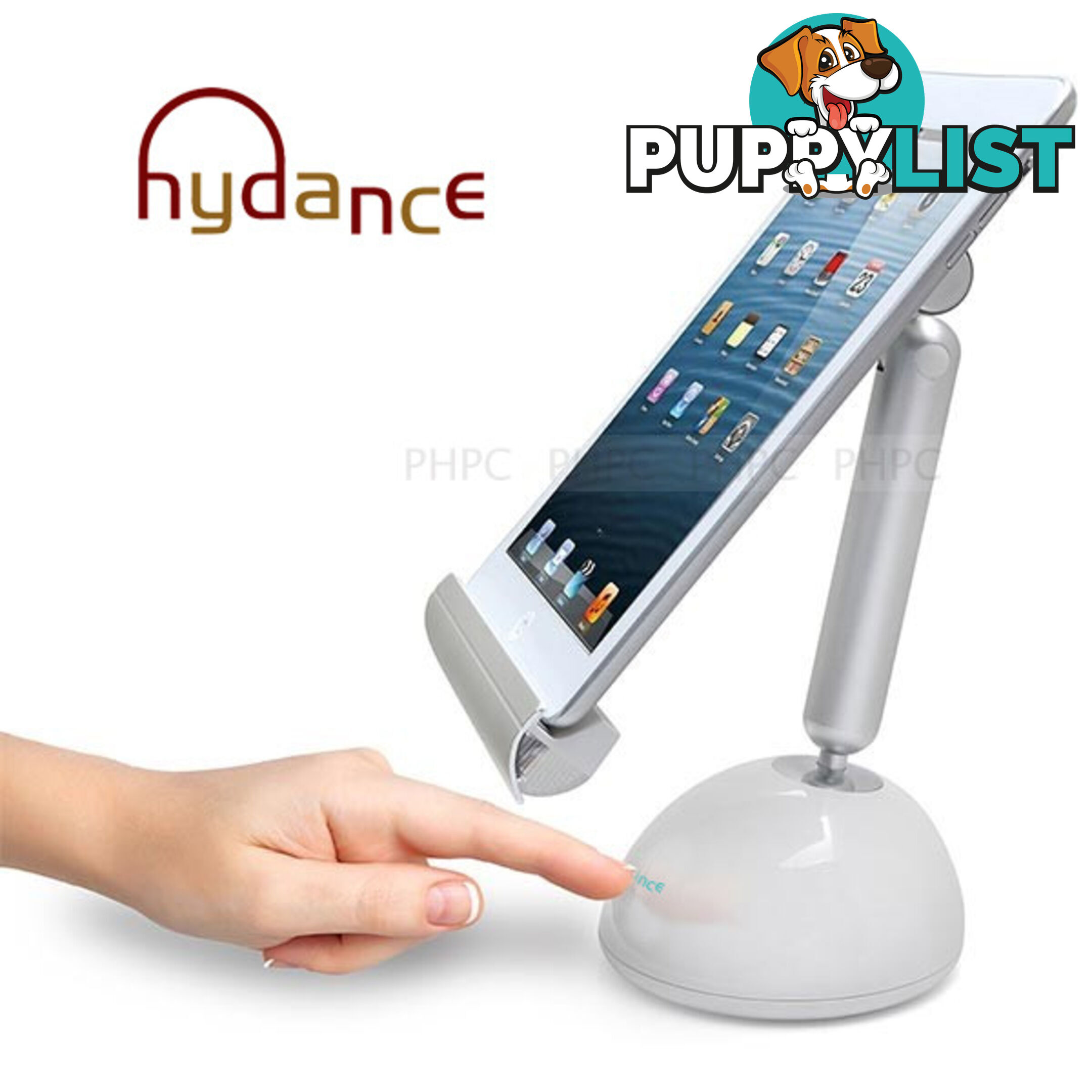 Hydance Deluxe Tablet Stand with LED Light