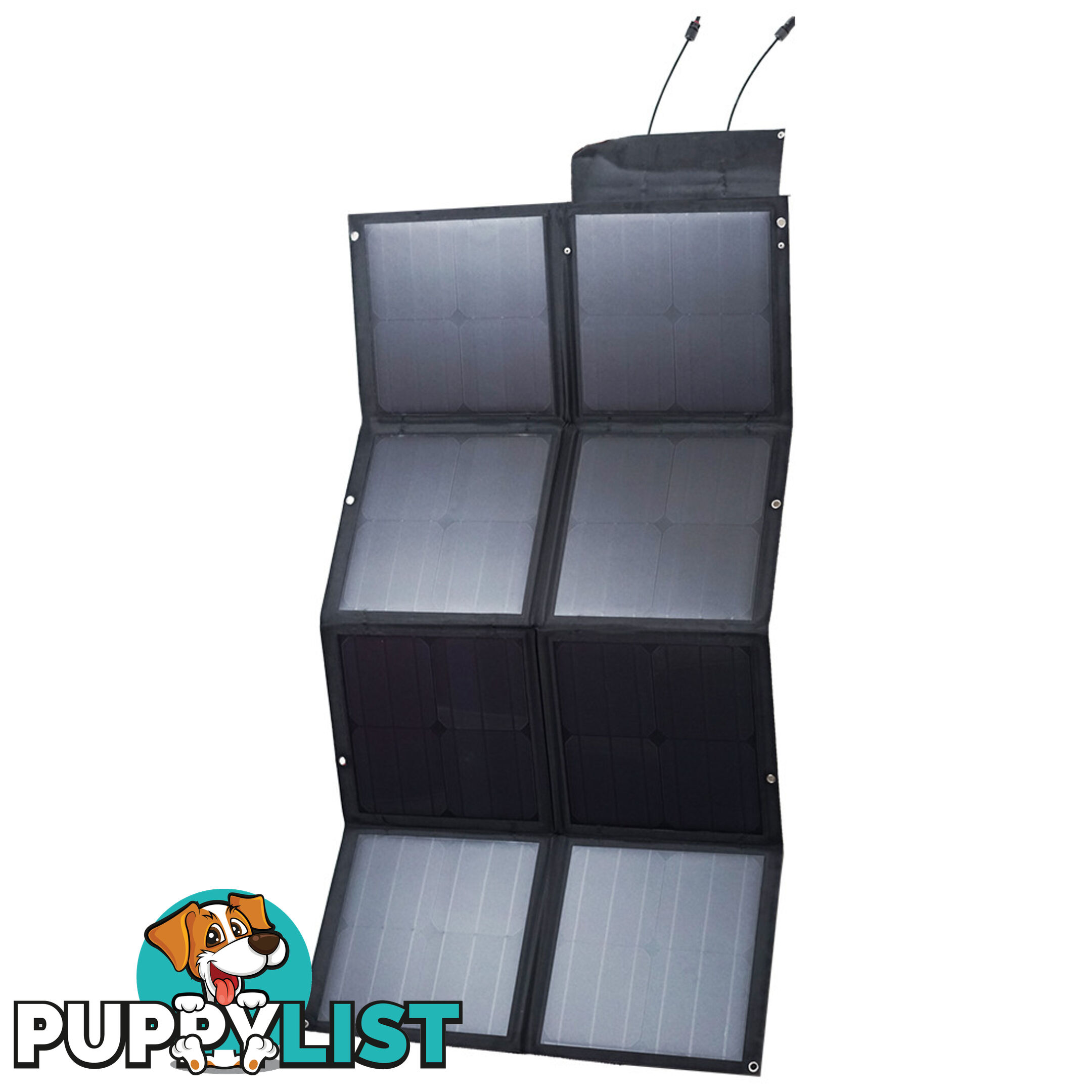 12V 120W Black Silicon Solar Panel Foldable Generator Power Mono Charging Kit