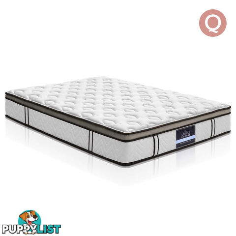 Latex Euro Top Pocket Spring Mattress Back Support Queen