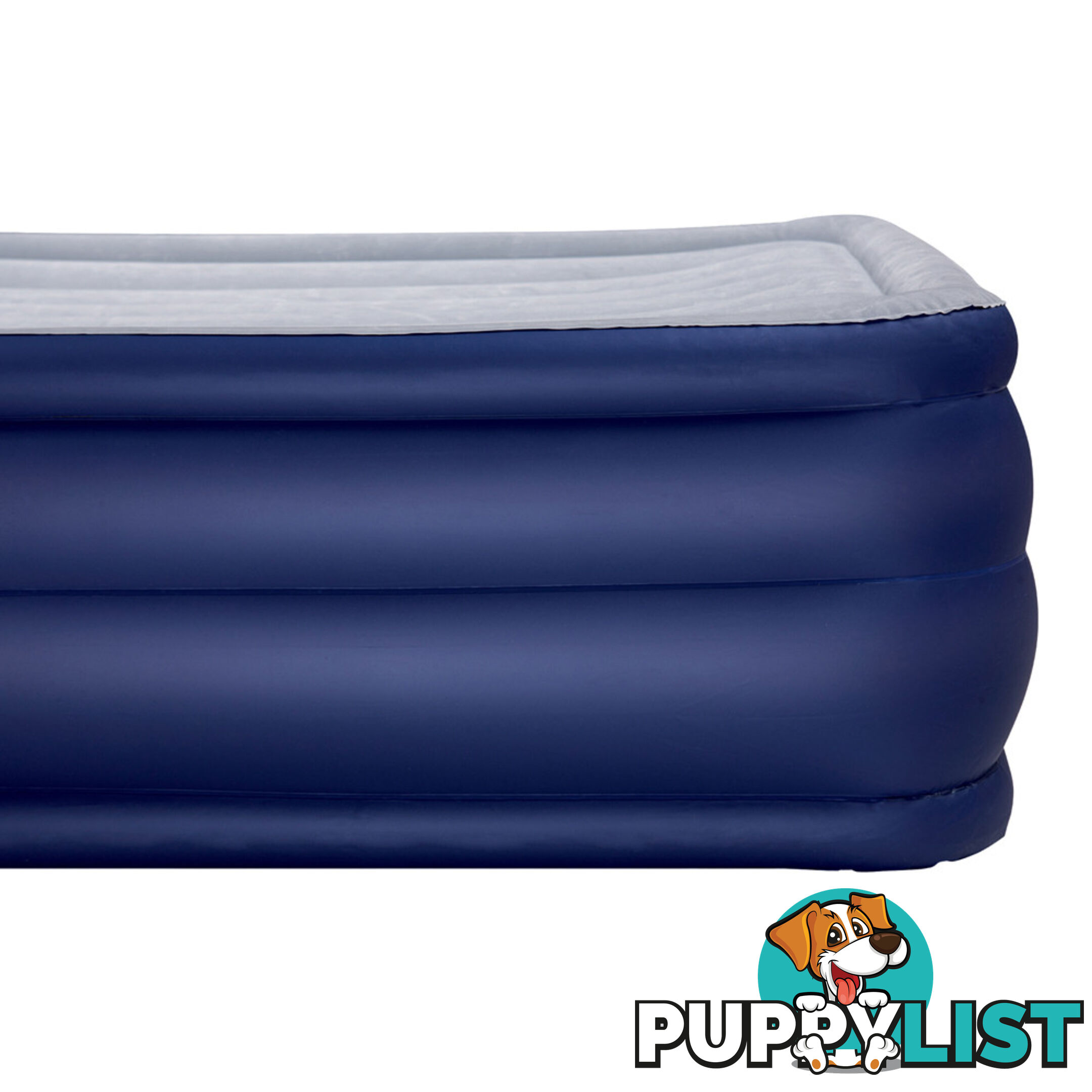 Bestway Queen Inflatable Air Mattress Bed w/ Air Pump Blue