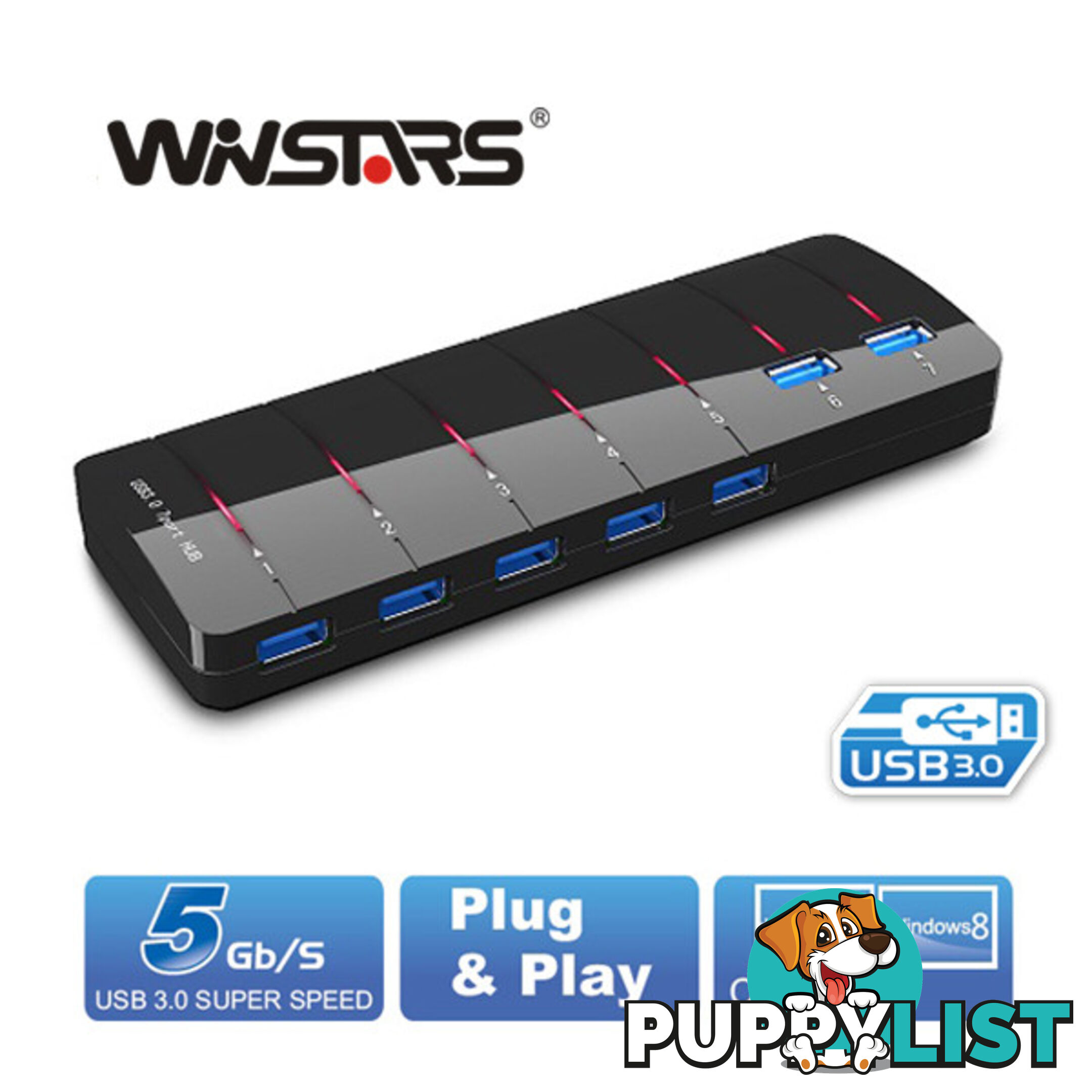 Winstars USB 3.0 HUB 4 Port