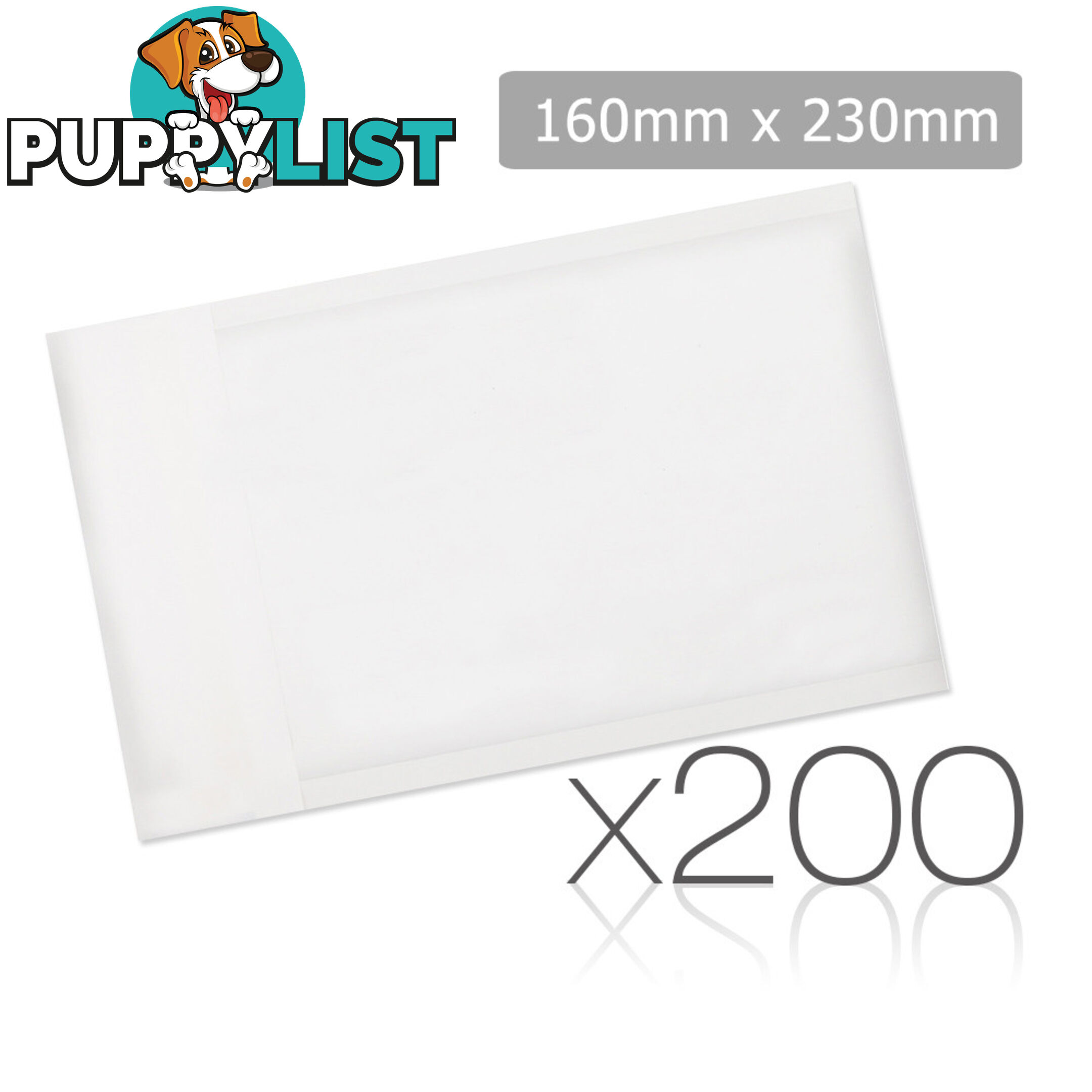 Set of 200 Poly Mailer Bags - 225 x 330mm