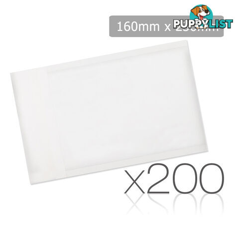 Set of 200 Poly Mailer Bags - 225 x 330mm