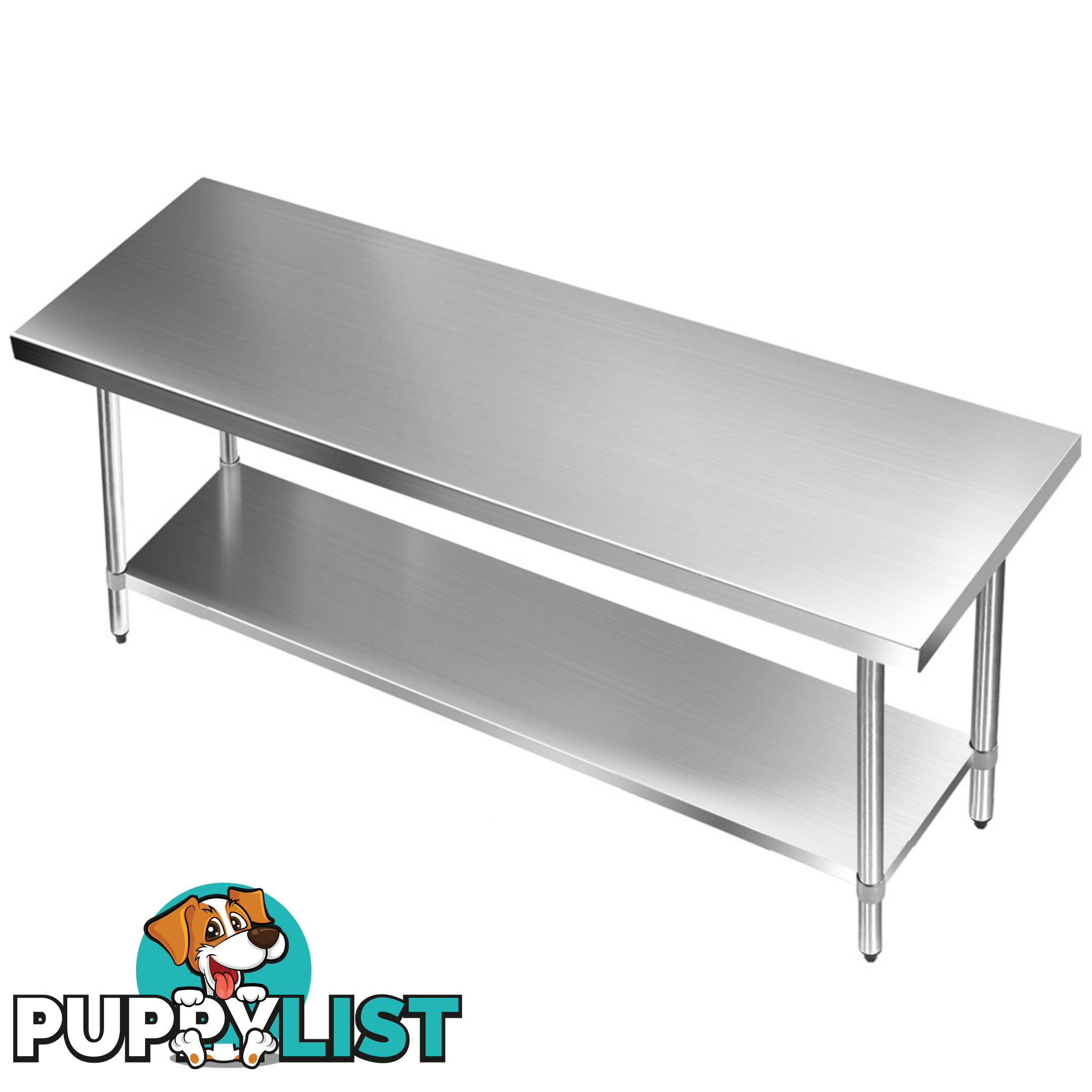 430 Stainless Steel Kitchen Work Bench Table 1829mm