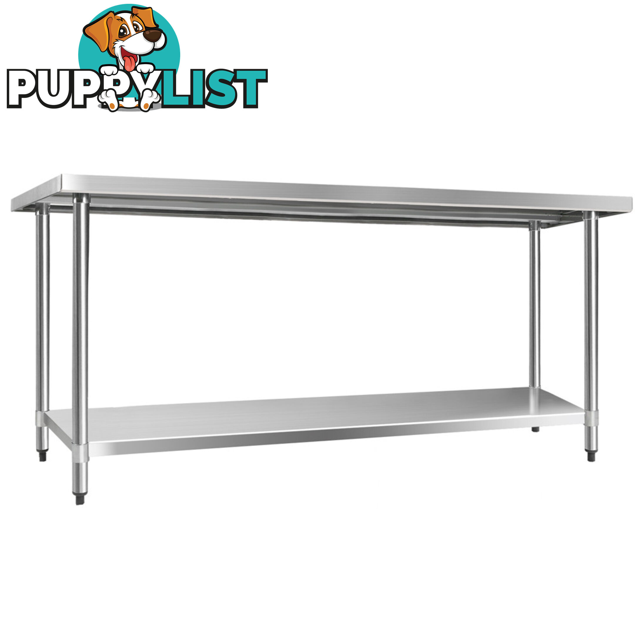 430 Stainless Steel Kitchen Work Bench Table 1829mm