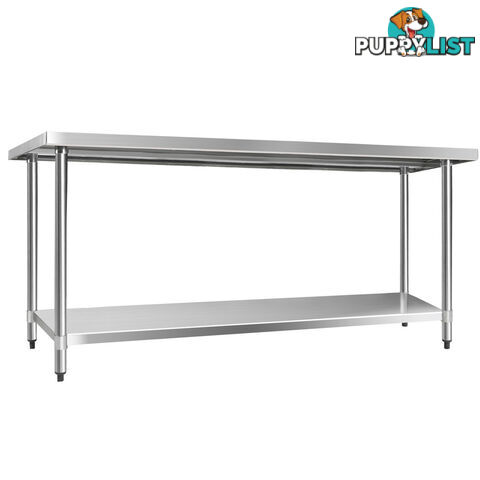 430 Stainless Steel Kitchen Work Bench Table 1829mm