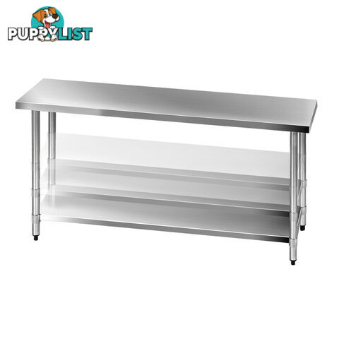 430 Stainless Steel Kitchen Work Bench Table 1829mm