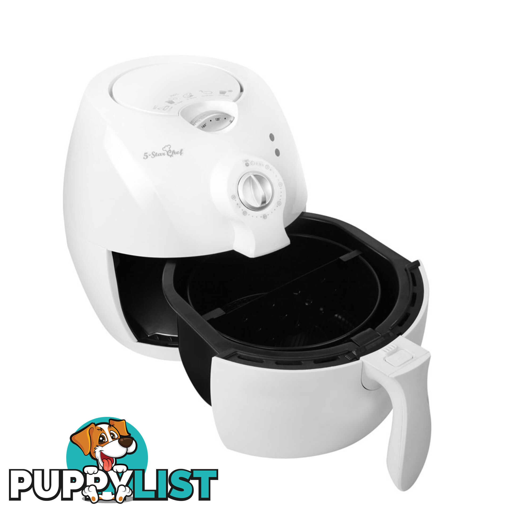 5 Star Chef Oil-Less Air Fryer 2.2L - White