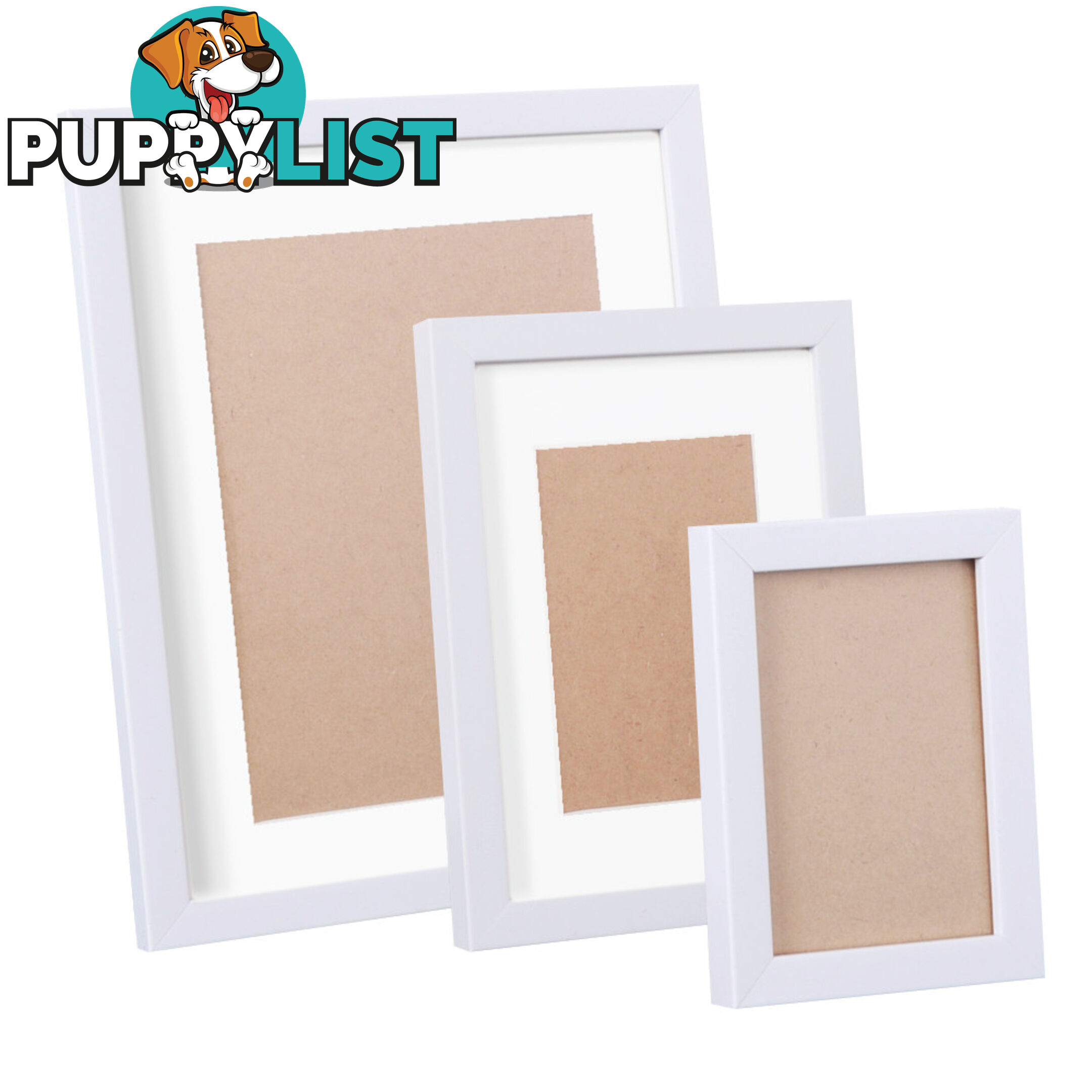 17 pcs Photo Frames Set Wall White