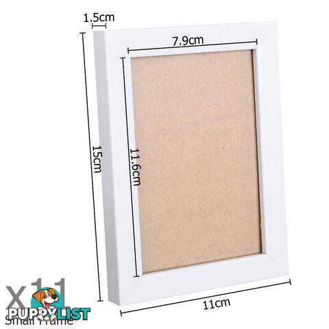 17 pcs Photo Frames Set Wall White