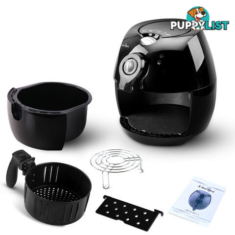 5 Star Chef Oil-Less Air Fryer 2.2L - Black