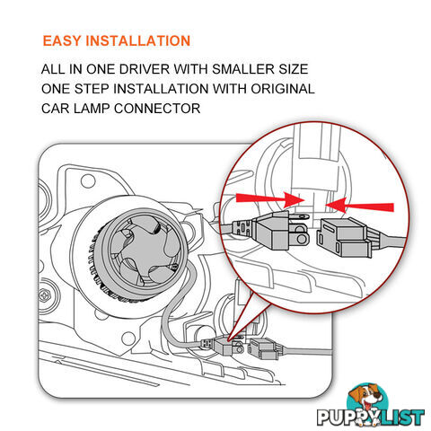 H4 180W 18000LM Philips LED Headlight KIT HIGH LOW Beam Replace Halogen Xenon