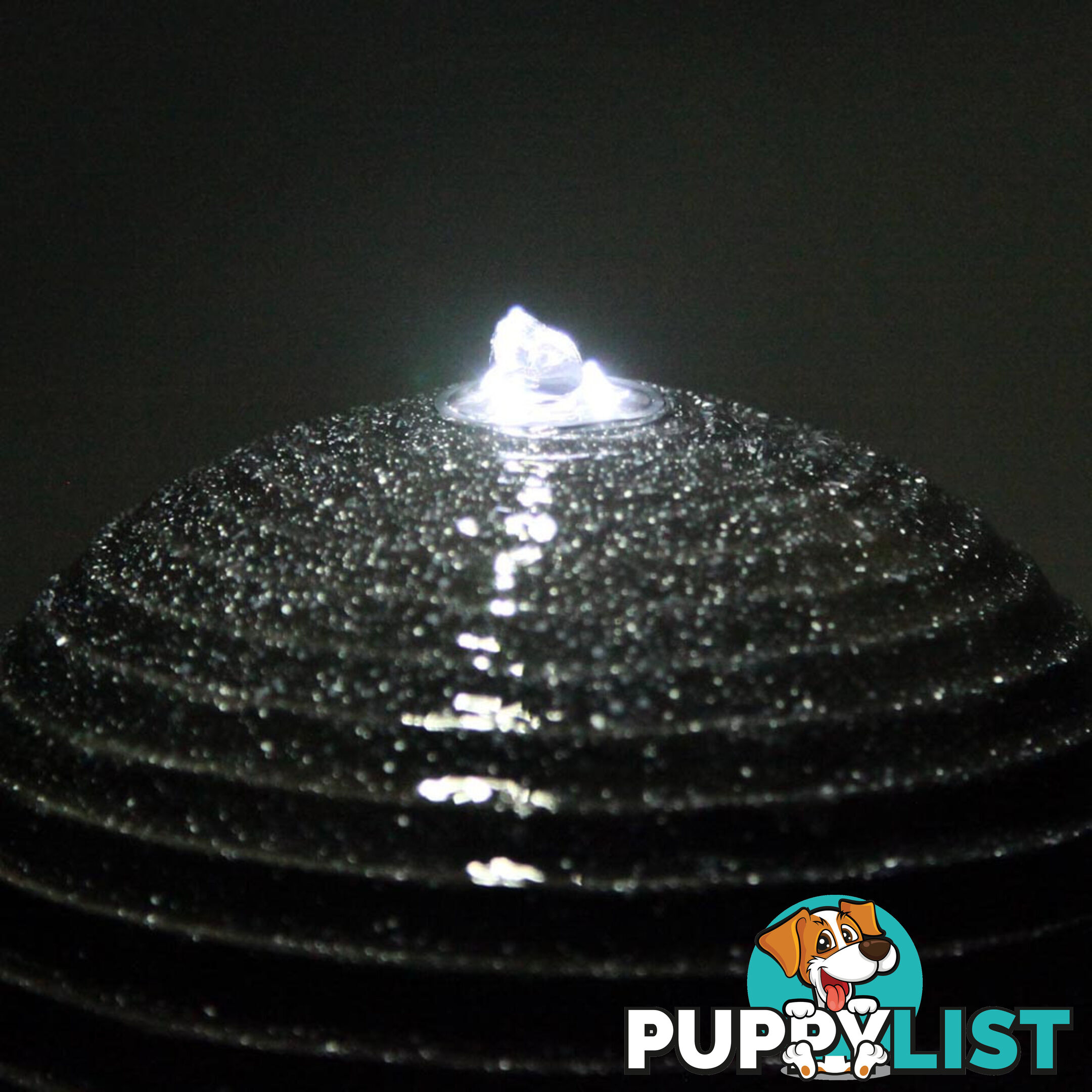 Solar Fountain with LED Lights