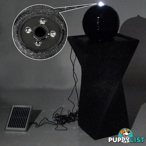 Solar Fountain with LED Lights