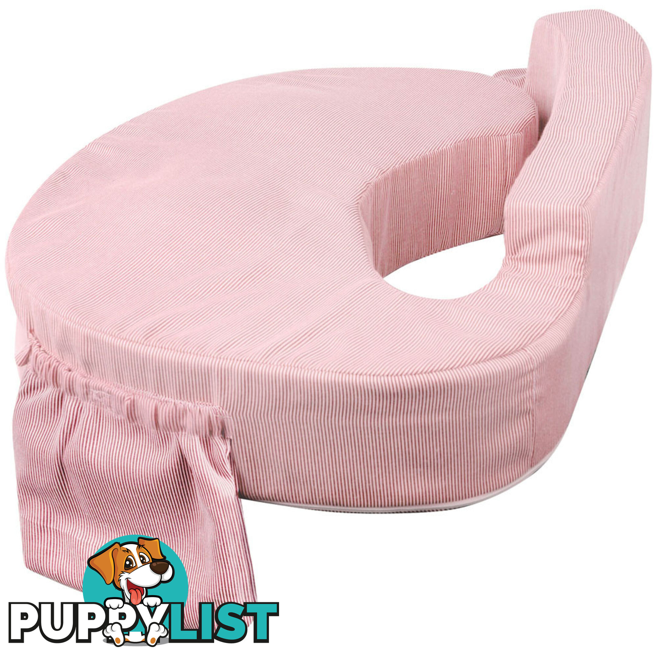 Baby Breast Feeding Support Memory Foam Pillow w/ Zip Cover Pink