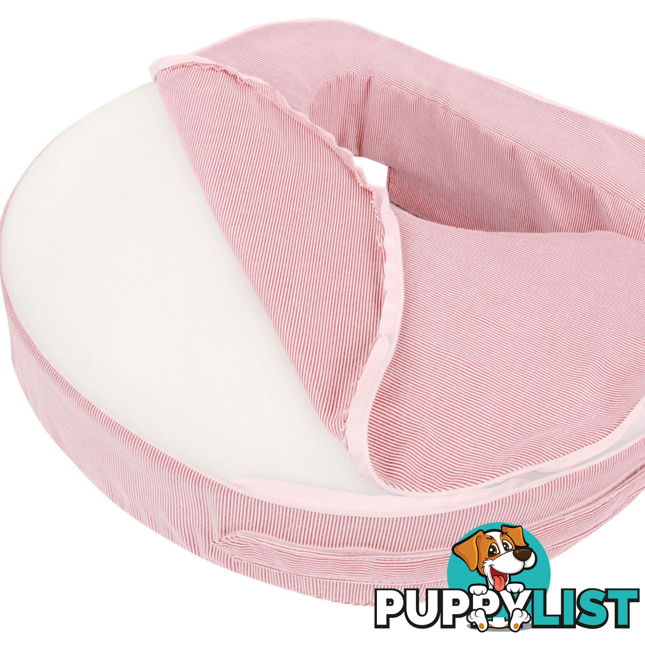 Baby Breast Feeding Support Memory Foam Pillow w/ Zip Cover Pink