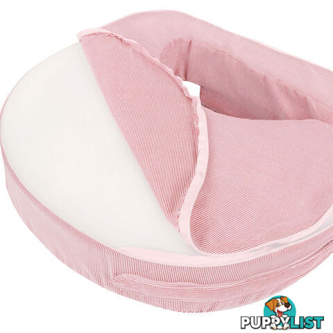 Baby Breast Feeding Support Memory Foam Pillow w/ Zip Cover Pink