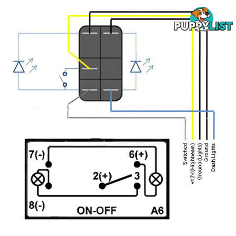 LED LIGHT BAR CARLING ROCKER SWITCH LASER ETCHED WORK LIGHT BAR 4WD UTE 12V 24V