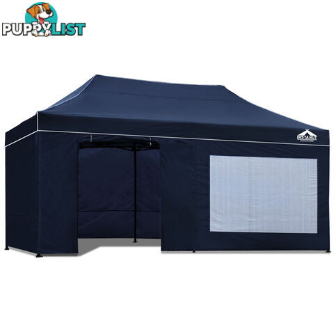 3x6 Pop Up Gazebo Hut with Sandbags Navy