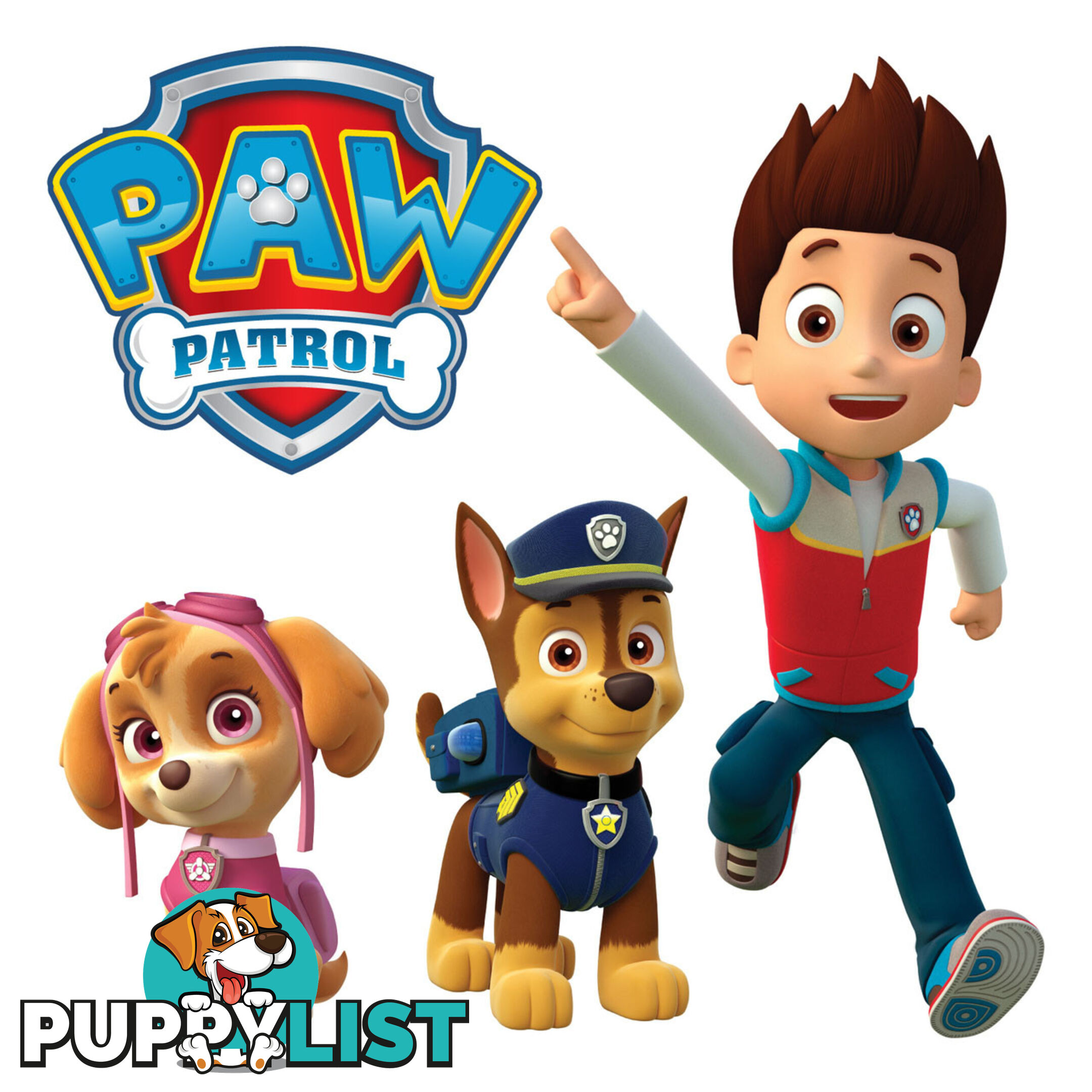 Paw Patrol Wall Stickers - Totally Movable and Reusable