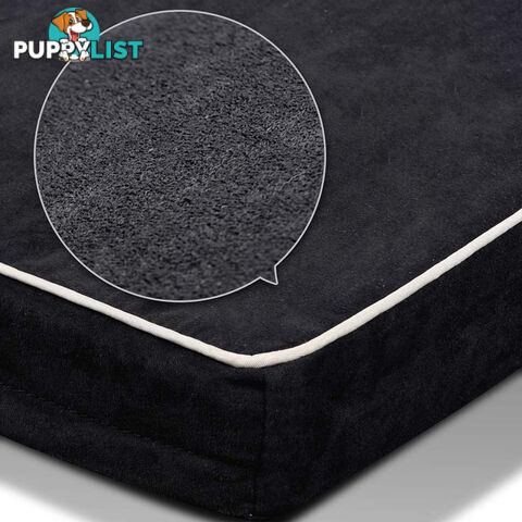 Pet Dog Anti Skid Sleep Memory Foam Mattress Bed Medium Black