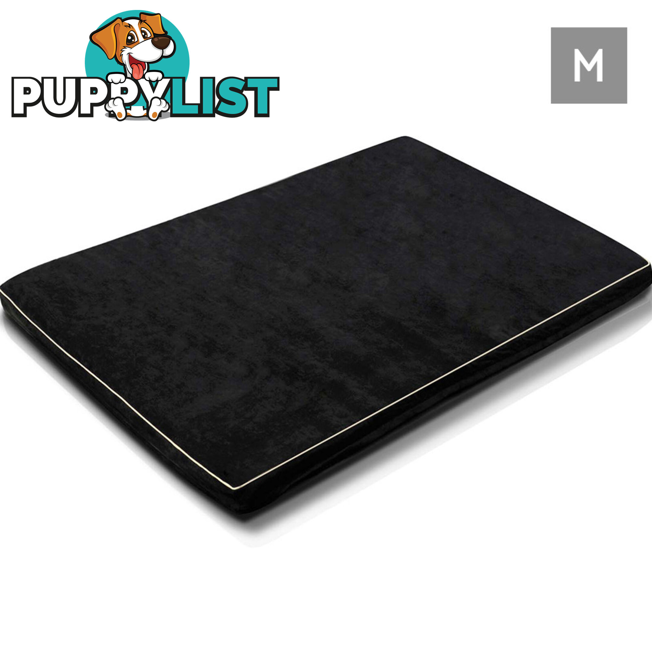 Pet Dog Anti Skid Sleep Memory Foam Mattress Bed Medium Black