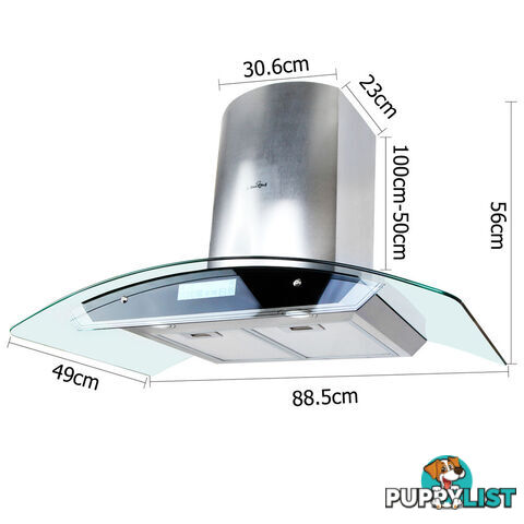 5 Star Chef 4 Fan Speed Rangehood 90cm