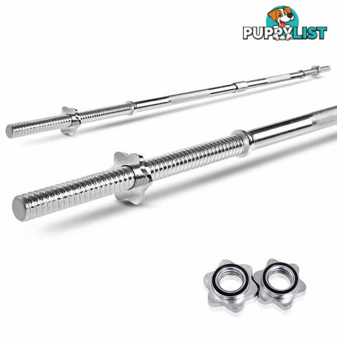 168CM Steel Weight Barbell with Spring Collars