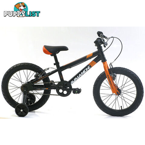 Avalanche Bolt 16 Boys Bicycle Black/Orange