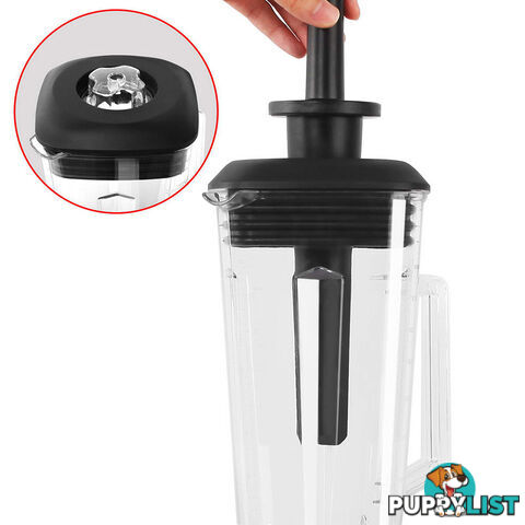 2-in-1 Food Processor & Blender 2L - Black