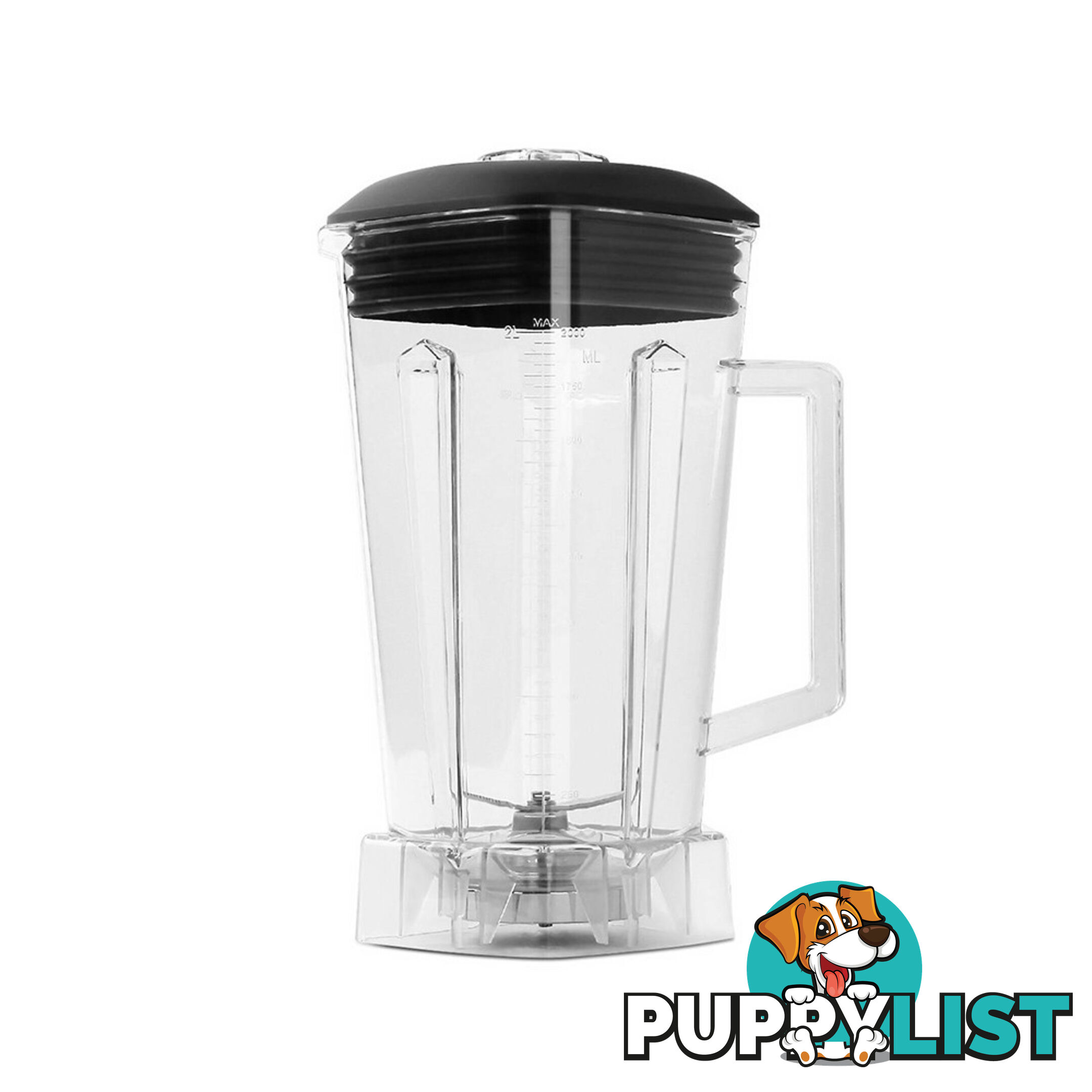 2-in-1 Food Processor & Blender 2L - Black