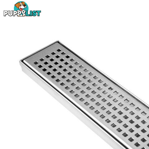 Square Stainless Steel Shower Grate Drain Floor Bathroom 75mm Depth