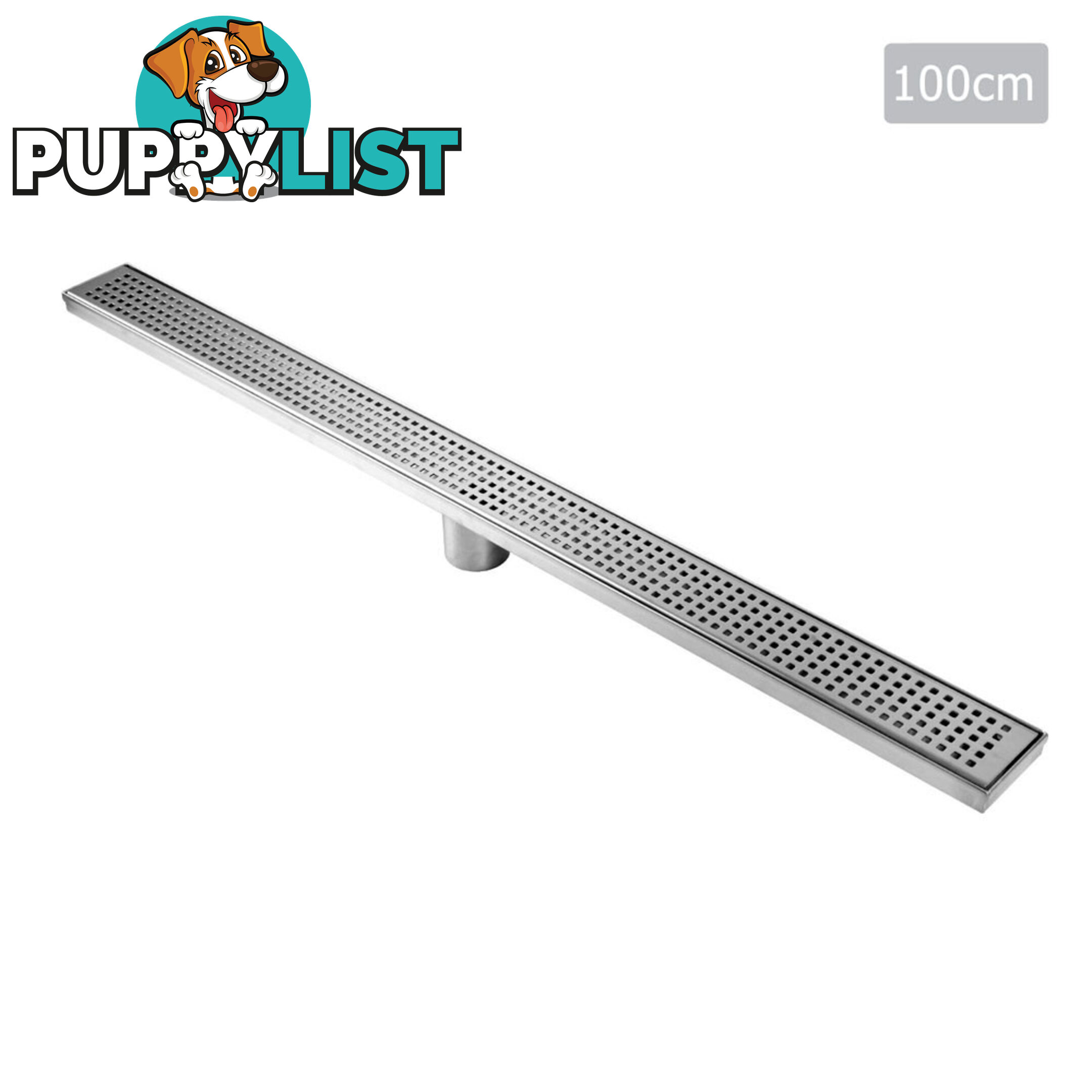 Square Stainless Steel Shower Grate Drain Floor Bathroom 75mm Depth