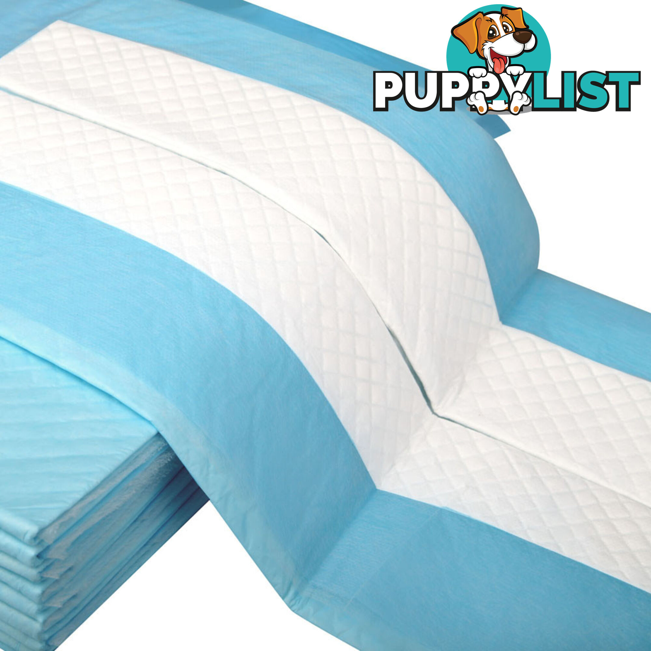 100 Puppy Pet Dog Toilet Training Pads Blue