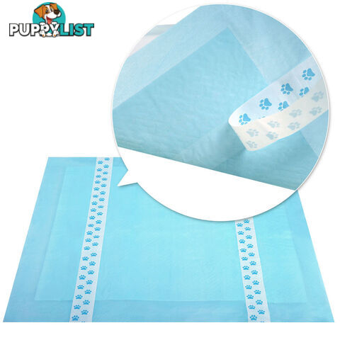 100 Puppy Pet Dog Toilet Training Pads Blue