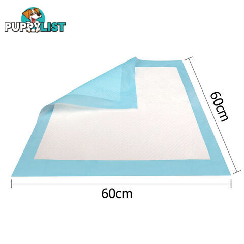 100 Puppy Pet Dog Toilet Training Pads Blue