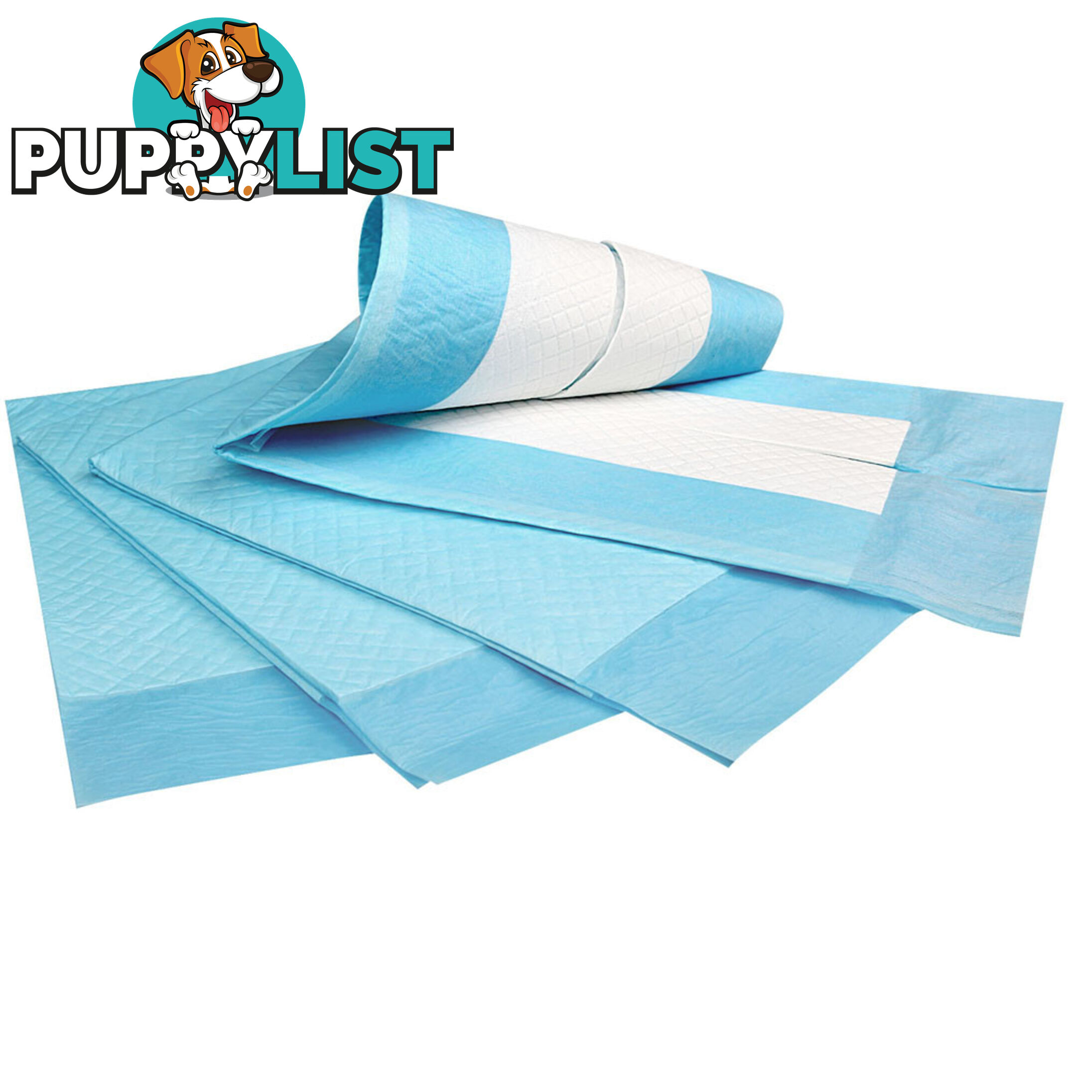 100 Puppy Pet Dog Toilet Training Pads Blue