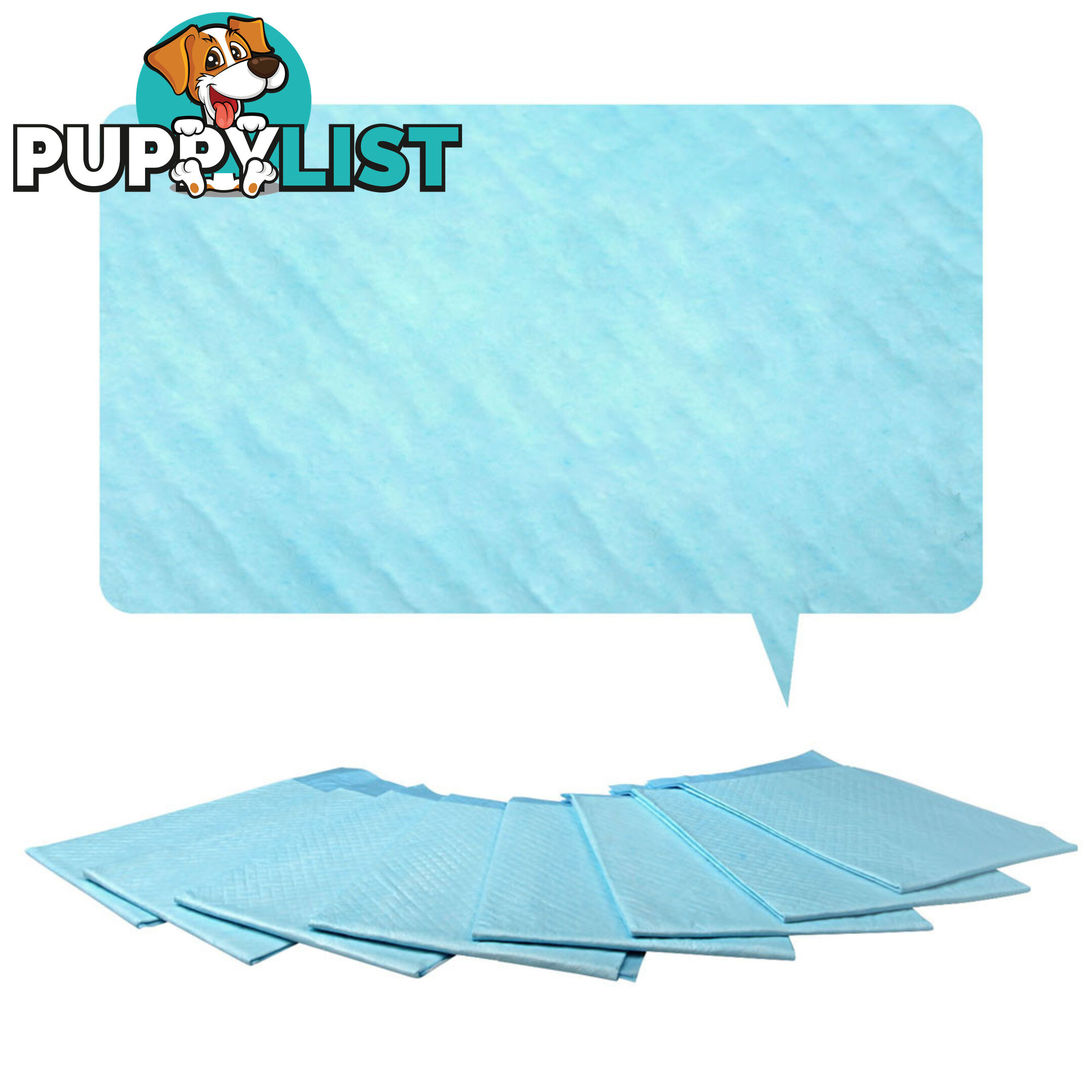 100 Puppy Pet Dog Toilet Training Pads Blue