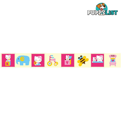 Hello Kitty Wall Border Stickers - Totally Movable