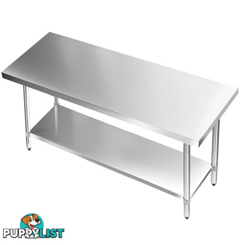 304 Stainless Steel Kitchen Work Bench Table 1524mm