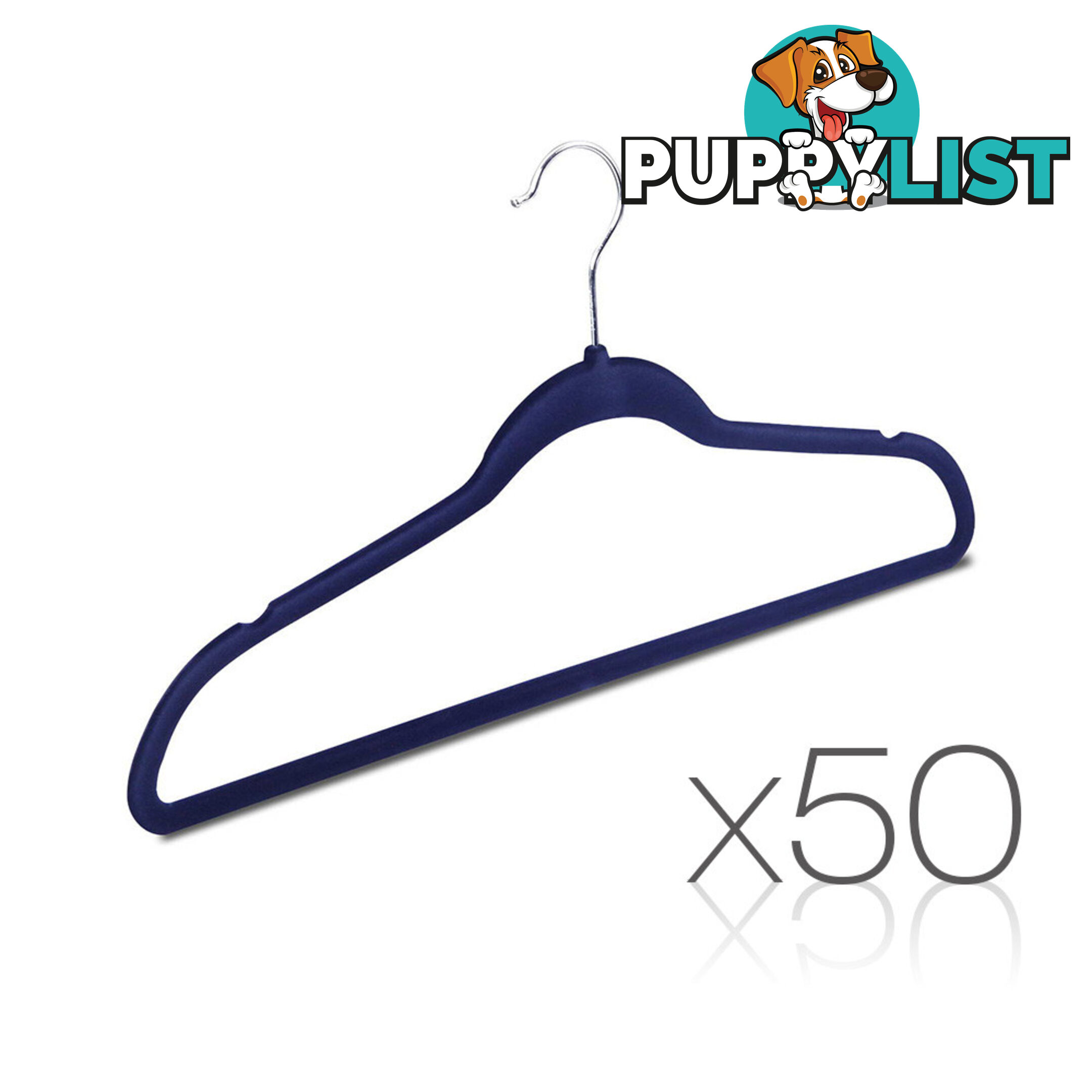 Set of 50 Velvet Coat Hangers