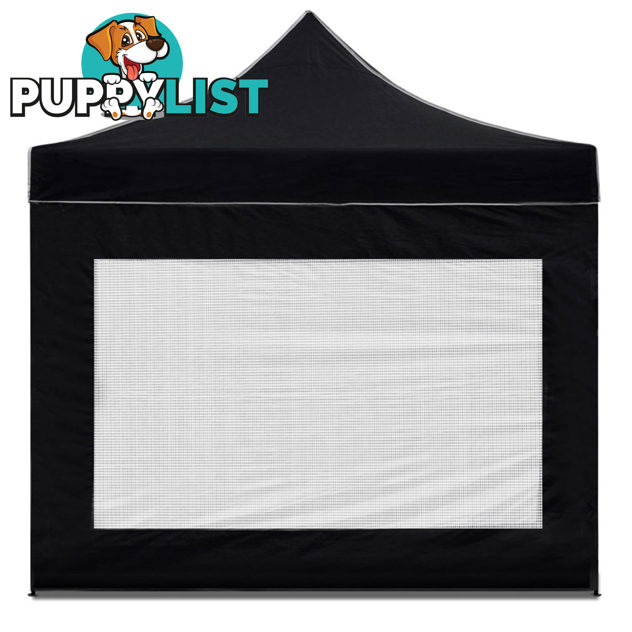 3x3 Pop Up Gazebo Hut with Sandbags Black