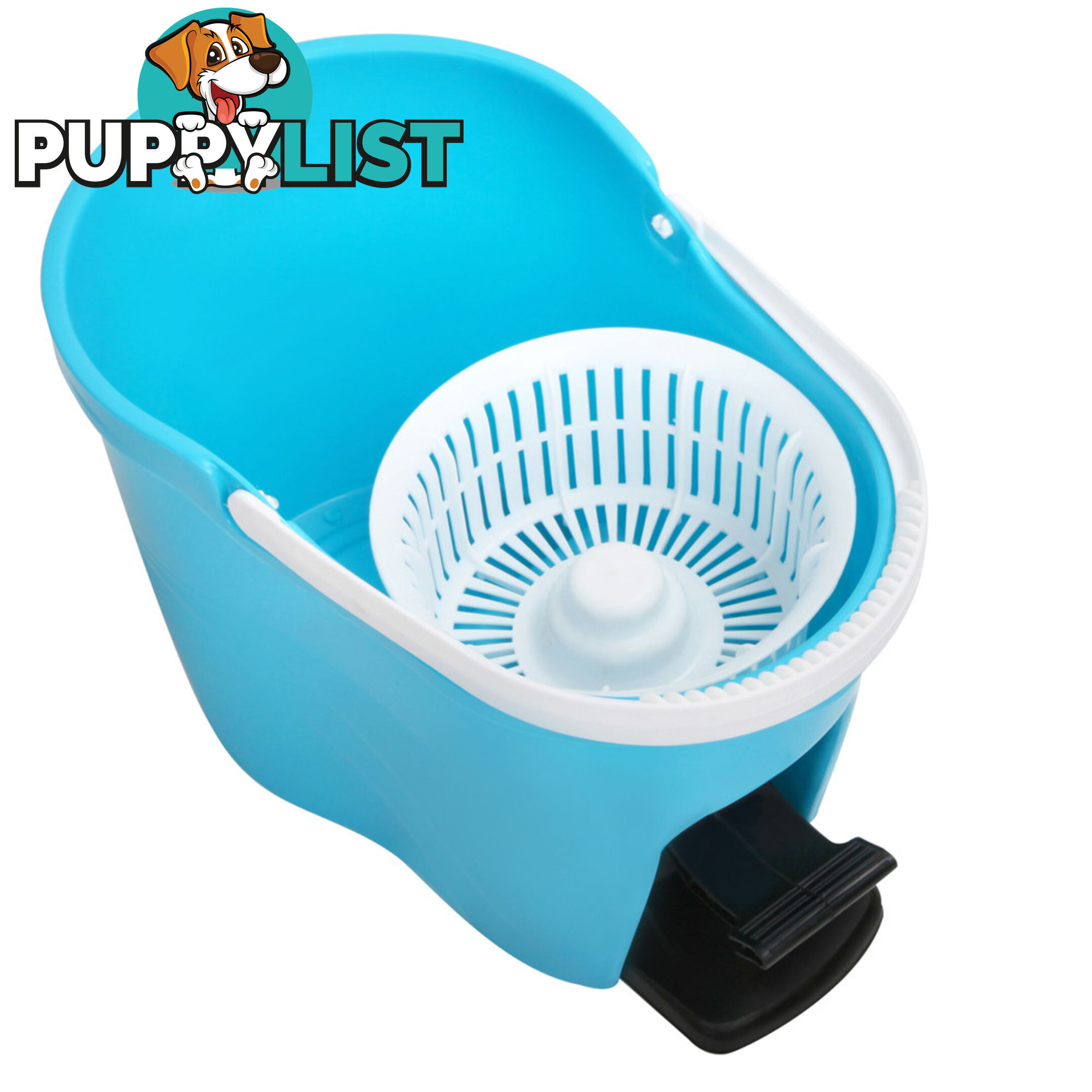 360 Degree Spinning Mop Spin Dry Bucket 8.5L Blue