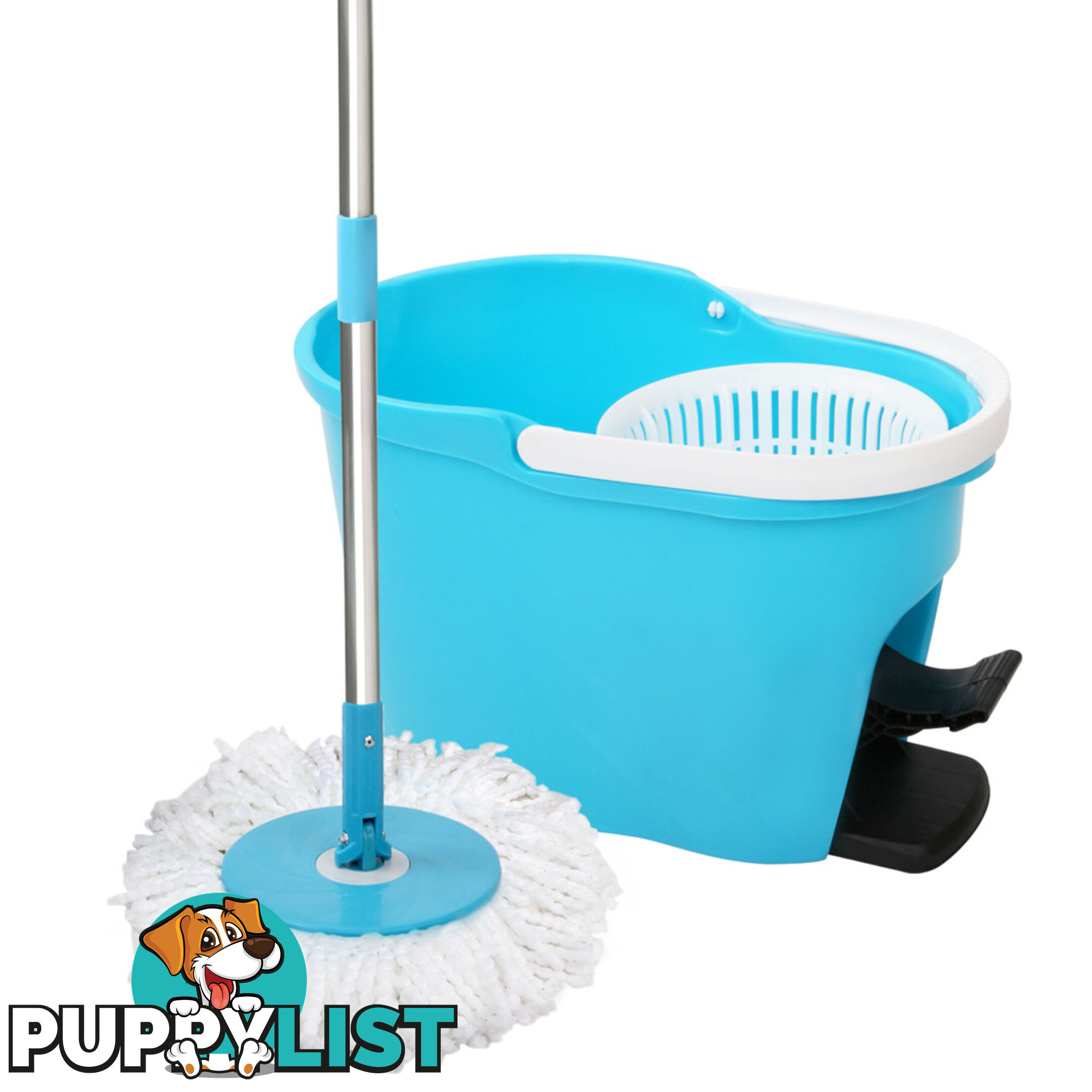 360 Degree Spinning Mop Spin Dry Bucket 8.5L Blue